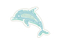 Diamond Dotz Zipper Pouch - Dolphin Party - Needleart World