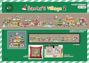 Borduurpatroon Santa's Village 2 - Soda Stitch