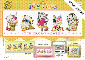 Cross Stitch Kit Ice Cats - The Stitch Company