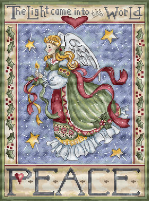 Cross stitch kit Peace Angel - Leti Stitch