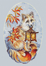 Cross stitch kit Kitsune - Leti Stitch