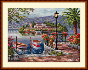 Cross stitch kit Lago del Porto - Merejka