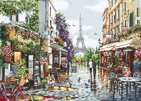 Borduurpakket Paris in Flowers - Luca-S