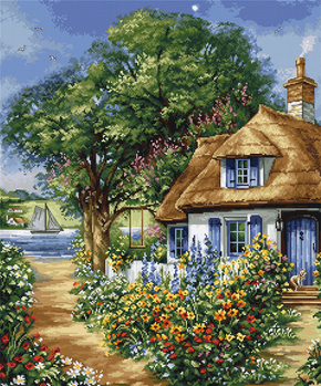 Cross stitch kit Summer Landscape - Luca-S