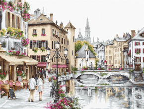 Cross stitch kit Lake Annecy - Luca-S