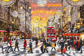 Cross stitch kit Christmas Shopping - Luca-S