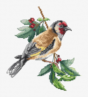 Borduurpakket Goldfinch Bird - Luca-S