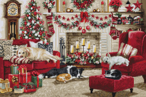 Cross stitch kit Pets Interior  - Luca-S