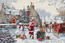 Cross stitch kit Santa's Cottage - Luca-S