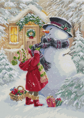 Cross stitch kit The Girl With Gifts - Luca-s