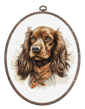 Cross stitch kit The Cocker Spaniel - Luca-S