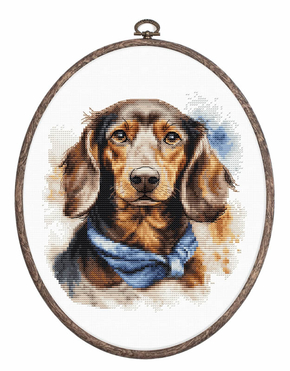 Cross stitch kit The Dachshund - Luca-S