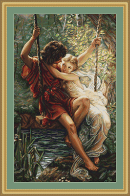 Petit Point borduurpakket The Spring of Lovers - Luca-S