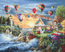 Petit Point borduurpakket Balloons over Sunset Cove - Luca-S