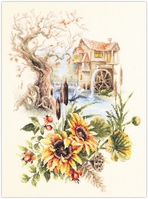 Cross stitch kit Old Watermill - Magic Needle