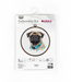 Cross stitch kit Mops Pug - Luca-S