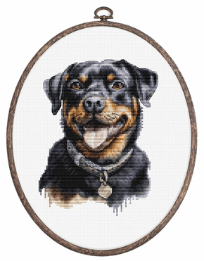 Cross stitch kit Rottweiler - Luca-S