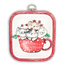 Cross stitch kit Meowy Christmas with hoop included - Leti Stitch