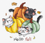 Cross stitch kit Hello Fall - Leti Stitch