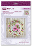 Borduurpakket Plate with Pink Poppies - Satin Stitch - RIOLIS