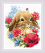 Cross stitch kit Bunny in Flowers - RIOLIS