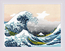 Cross stitch kit The Great Wave off Kanagawa after K. Hokusai Artwork - RIOLIS