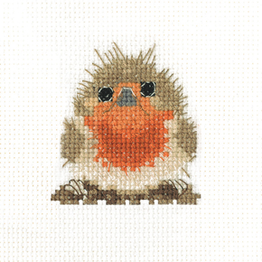 Cross stitch kit Rufus Robin - Heritage Crafts