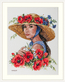 Cross stitch kit Flower Hat - Merejka