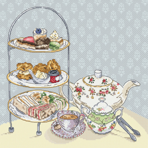 Cross stitch chart Afternoon tea - Leti Stitch