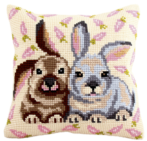 Cushion cross stitch kit Flopsy & Mopsy - Collection d'Art