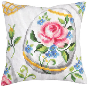 Cushion cross stitch kit Easter Feast II - Collection d'Art