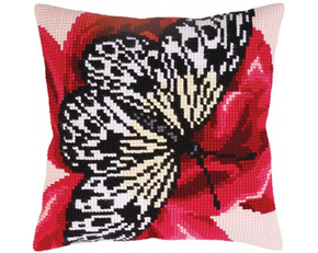 Kussen borduurpakket Butterfly graphics - Collection d'Art