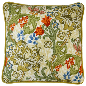 Petit Point stitch kit William Morris - Golden Lily - Bothy Threads