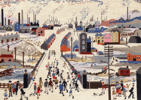 Petit Point stitch kit Lowry - Canal Bridge - Bothy Threads