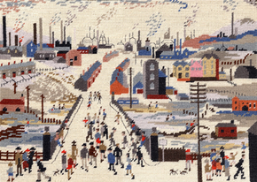 Petit Point borduurpakket Lowry - Canal Bridge - Bothy Threads