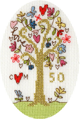 Cross stitch kit Kim Anderson - Golden Celebration - Bothy Threads