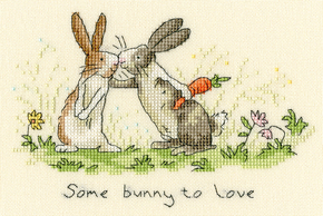 Cross stitch kit Anita Jeram - Some Bunny To Love - Bothy Threads