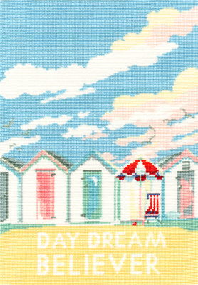 Borduurpakket Becky Bettesworth - Vintage Beach Huts - Bothy Threads