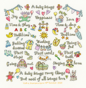 Cross stitch kit Amanda Loverseed - A Baby Brings - Bothy Threads