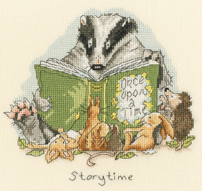Cross stitch kit Anita Jeram - Storytime - Bothy Threads