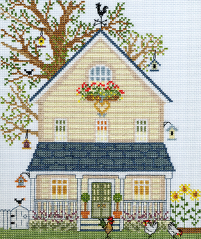 Cross stitch kit New England Homes - Summer - Bothy Threads