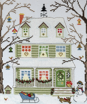 Cross stitch kit New England Homes - Winter - Bothy Threads