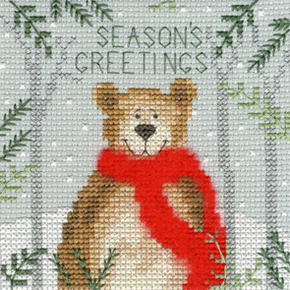 Borduurpakket Xmas Bear - Bothy Threads