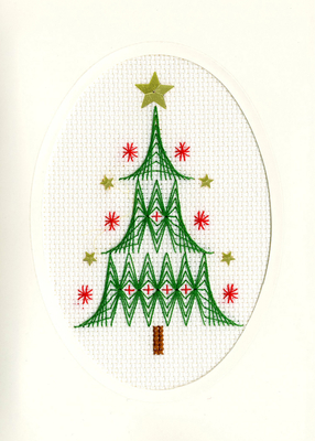 Borduurpakket Christmas Cards - Christmas Tree - Bothy Threads