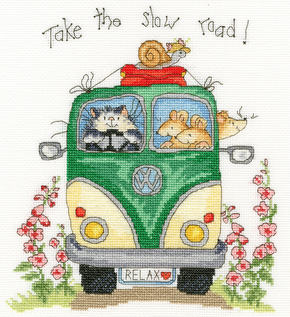 Cross stitch kit Margaret Sherry - Take The Slow Road - Bothy Threads