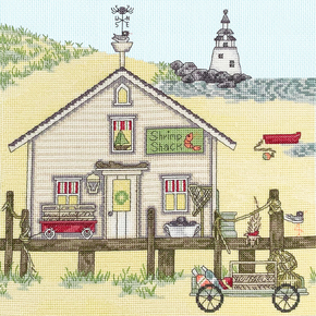 Borduurpakket Sally Swannell - Shrimp Shack - Bothy Threads