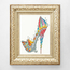 Cross stitch kit Sally King - Stained Glass Slipper - Bothy Threads