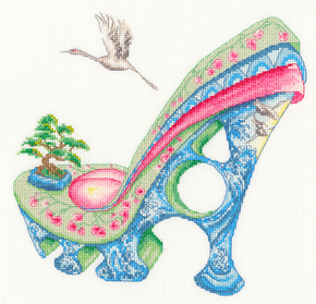 Cross stitch kit Sally King - Osaka Spring - Bothy Threads