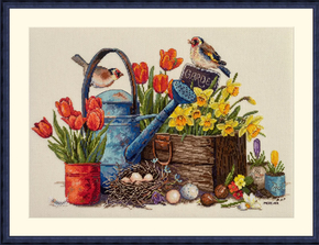 Cross stitch kit Spring Garden - Merejka