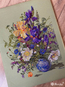 Cross stitch kit Irises and Wildflowers - Merejka